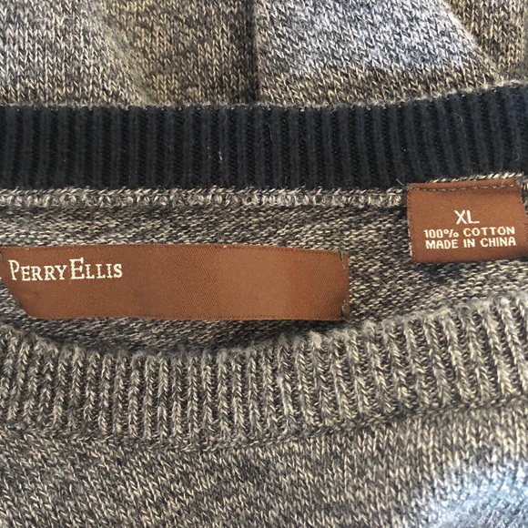 Perry Ellis sz XL 100% cotton sweater - Picture 5 of 5